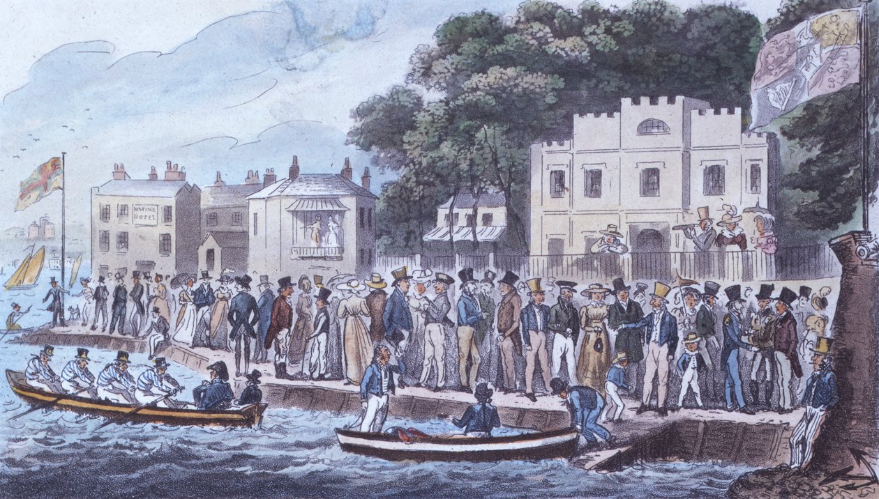 النزهة في كاوز ، 1825 بواسطة إسحاق روبرت كروكشانك