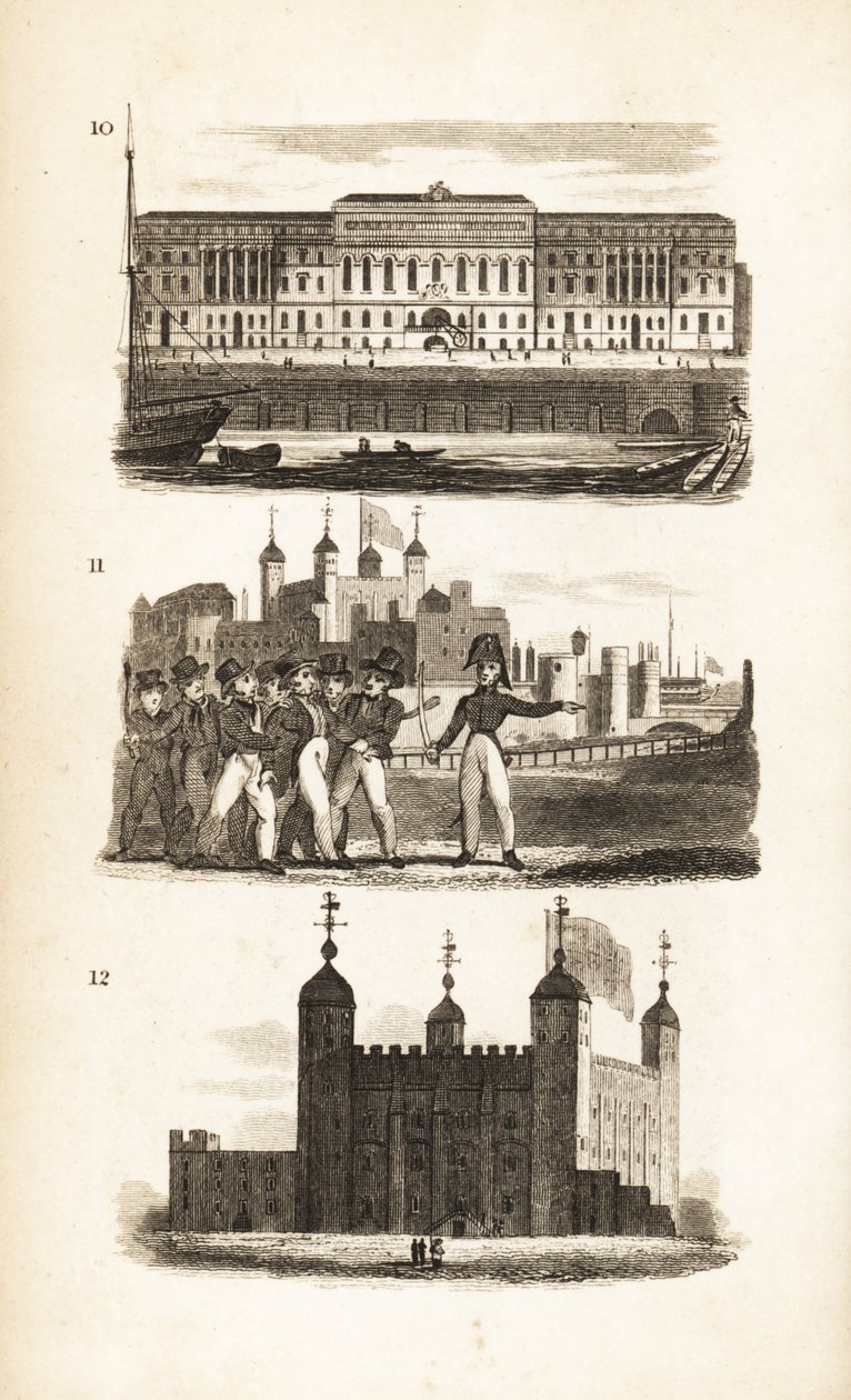 The Custom House, the Press Gang and the Tower of London بواسطة إسحاق تايلور
