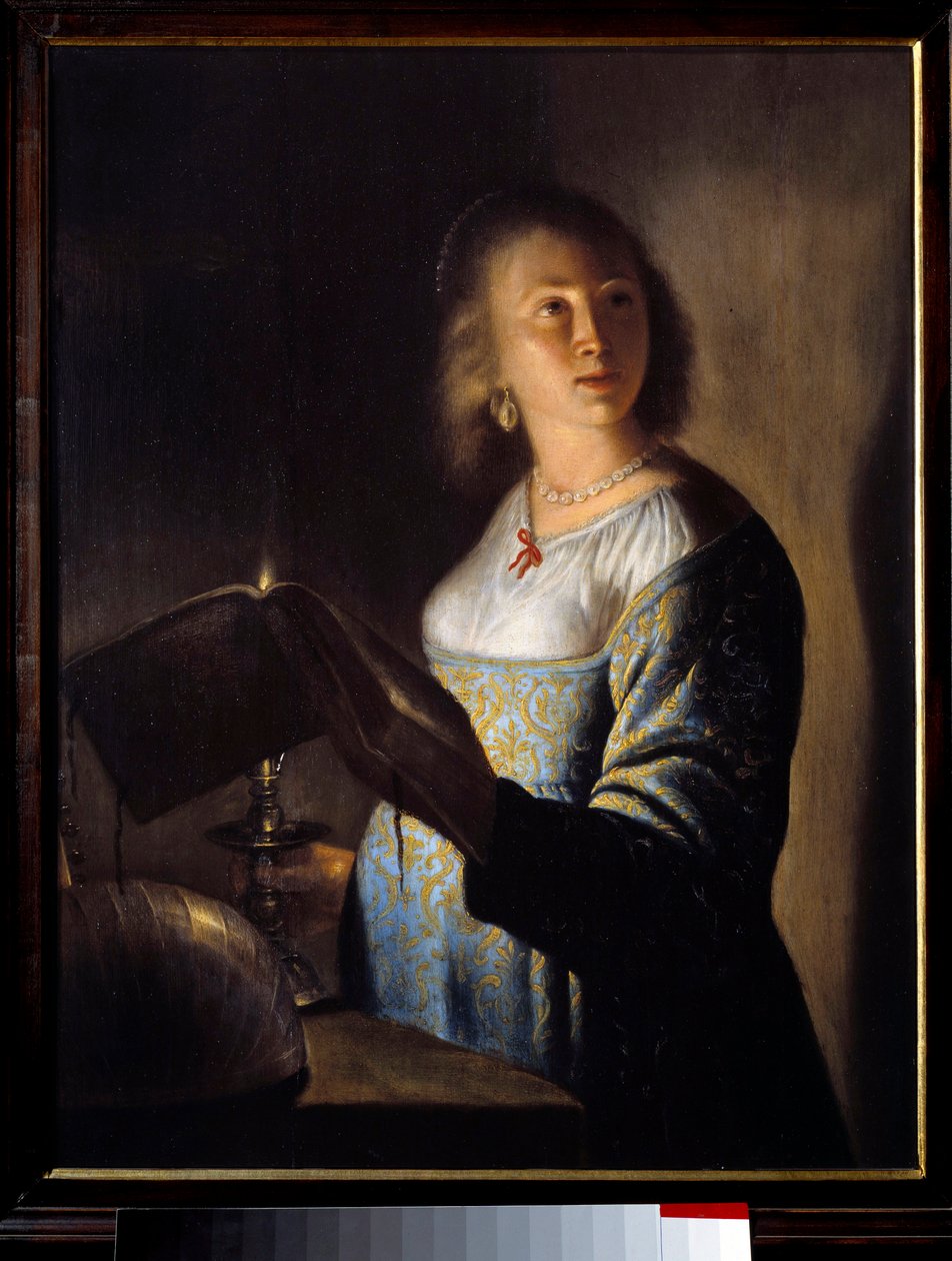 فتاة صغيرة شمعة "لوحة رسمها إسحاق دي جودرفيل (1613-1684) القرن السابع عشر ليل ، متحف الفنون الجميلة. بواسطة إسحاق دو جودرفيل