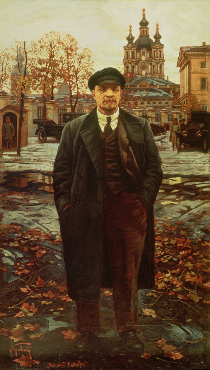 فلاديمير إليتش لينين (1870-1924) في سمولني ، ج .1925 بواسطة اسحق اسرائيل برودسكي
