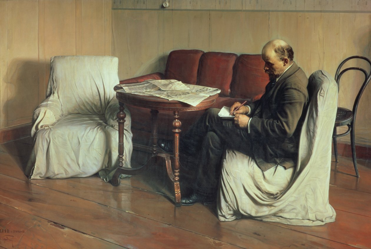 فلاديمير لينين (1870-1924) في سمولني ، 1930 بواسطة اسحق اسرائيل برودسكي
