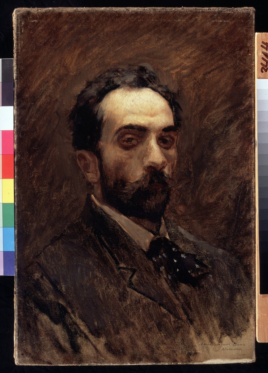 تصوير شخصي. رسم إسحاق إيليتش ليفيتان (1860-1900). زيت على قماش ، أواخر عام 1890. الفن الروسي ، صورة من القرن التاسع عشر. معرض الدولة تريتياكوف ، موسكو. بواسطة إسحاق إيليتش ليفيتان