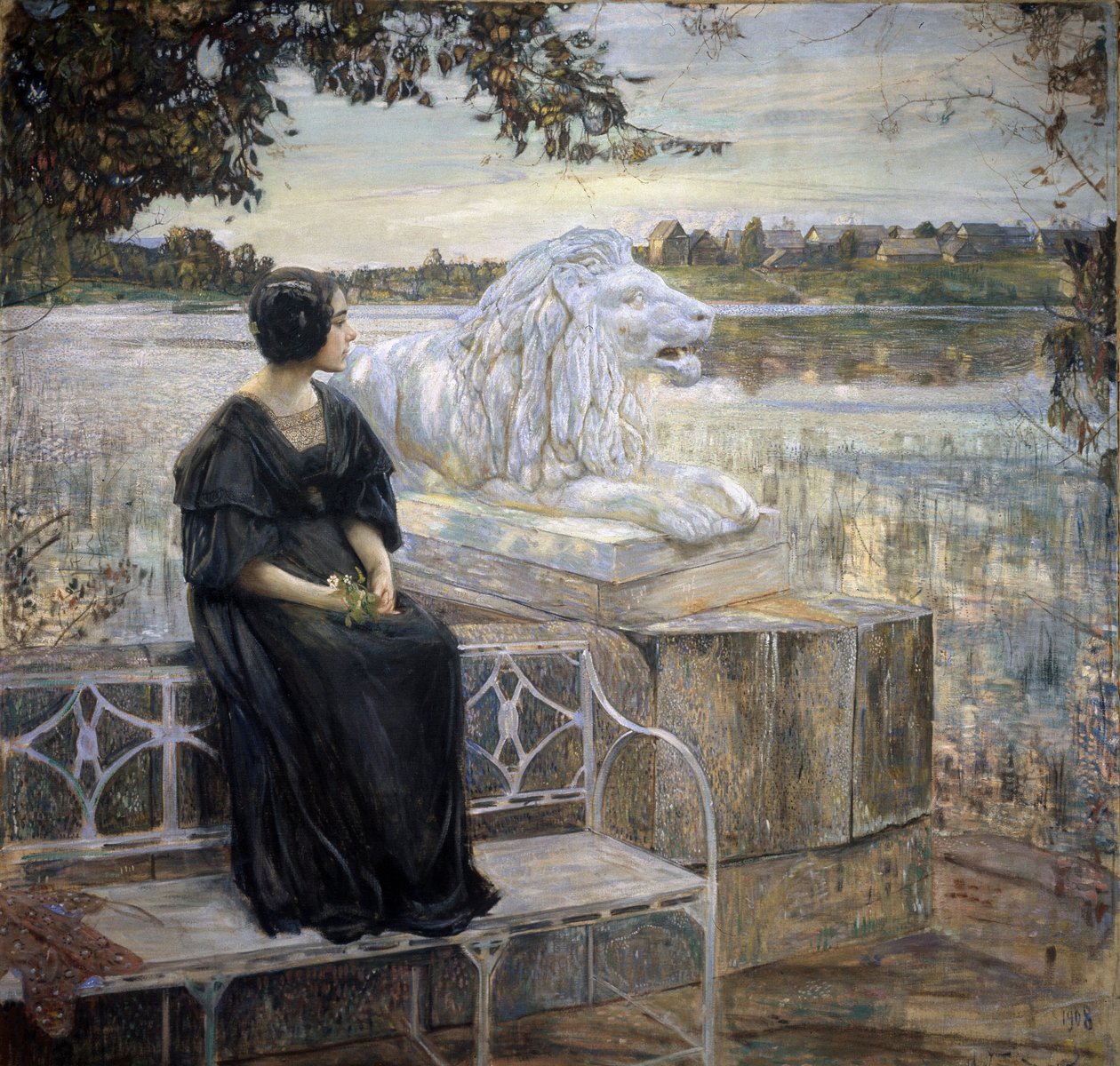 صورة لزوجة الفنان. لوحة إسحاق إزرائيلفيتش برودسكي (برودسكي) (1884-1939) ، زيت على قماش ، 205 × 203.5 سم بواسطة اسحق اسرائيل برودسكي