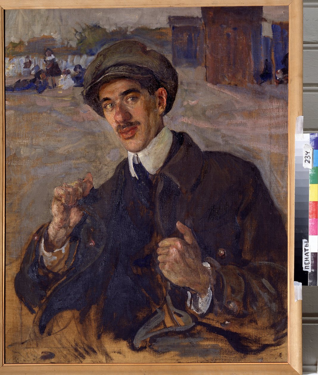 صورة للكاتب كورني إيفانوفيتش تشوكوفسكي (1882-1969) (صورة للمؤلف كورني آي تشوكوفسكي). رسم إسحاق إزرائيلفيتش برودسكي (برودسكي) (1884-1939). زيت على قماش ، ٨٣ × ٦٦ سم بواسطة اسحق اسرائيل برودسكي