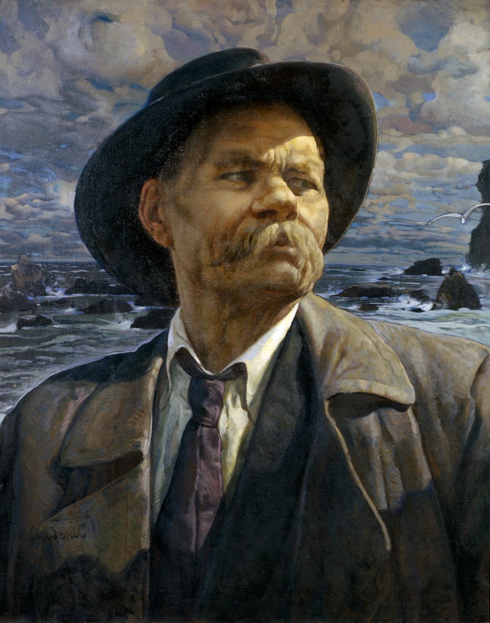 صورة للمؤلف مكسيم غوركي 1868-1939 ، 1936 بواسطة اسحق اسرائيل برودسكي
