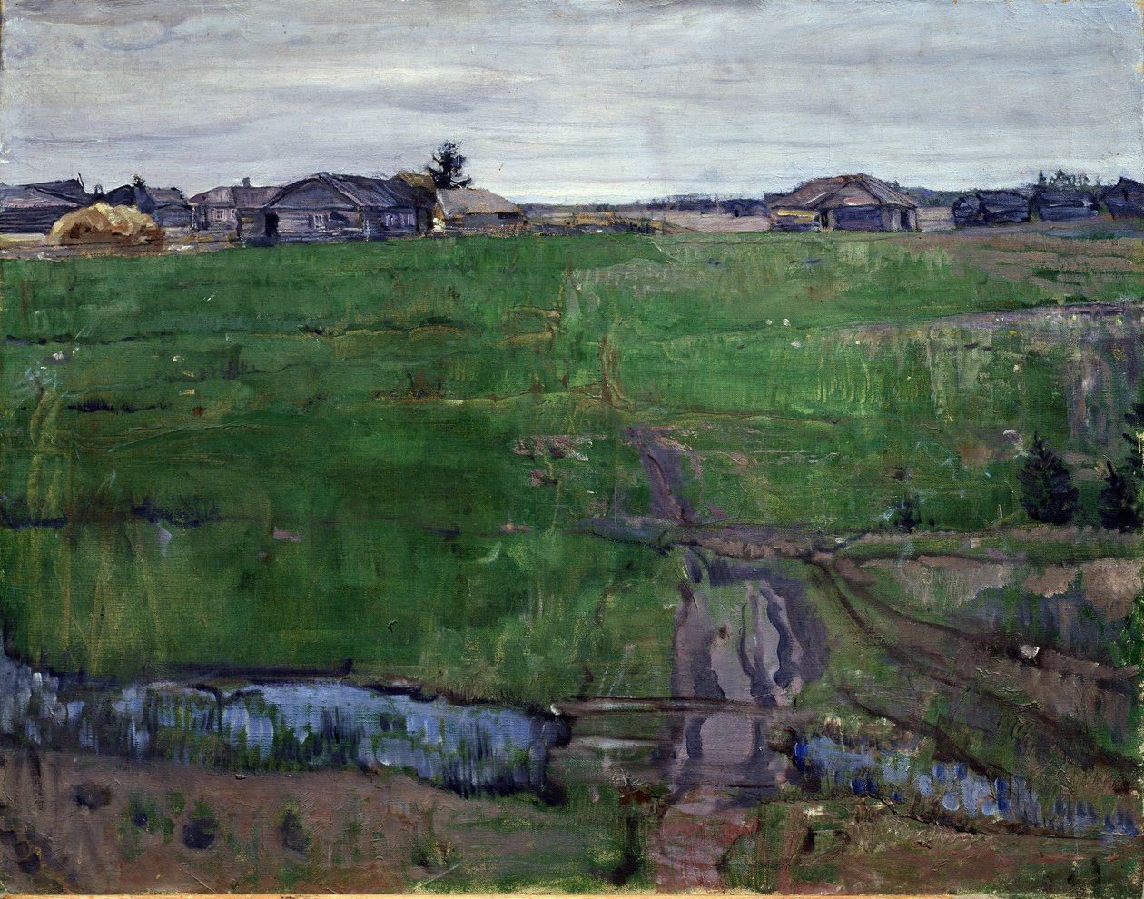 قبل (مرج). رسم إسحاق إزرائيلفيتش برودسكي (برودسكي) (1884-1939). زيت على قماش ، 63 × 80 سم ، فن روسي ، فن الآرت نوفو. متحف الفن الإقليمي ، كالوغا (روسيا). بواسطة اسحق اسرائيل برودسكي