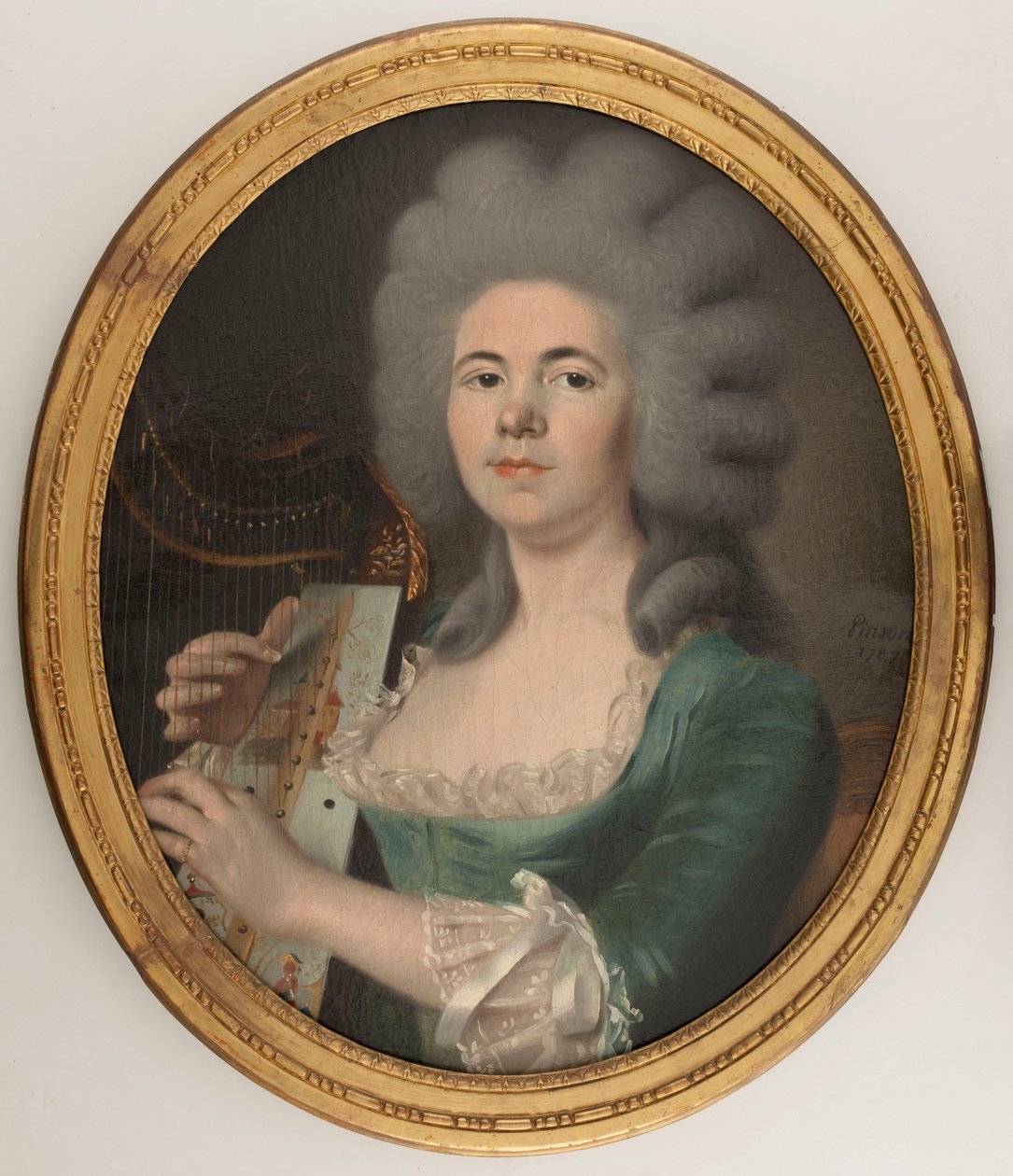 صورة يُفترض أنها لروزالي دوجازون (1755-1821)، مغنية (زيت على قماش) بواسطة إيزابيل بينسون
