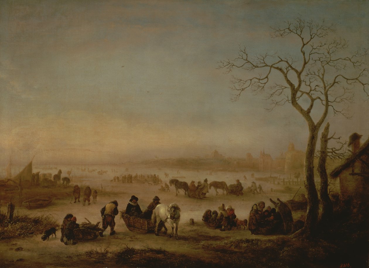 البحيرة المجمدة ، 1648 بواسطة Isack van Ostade
