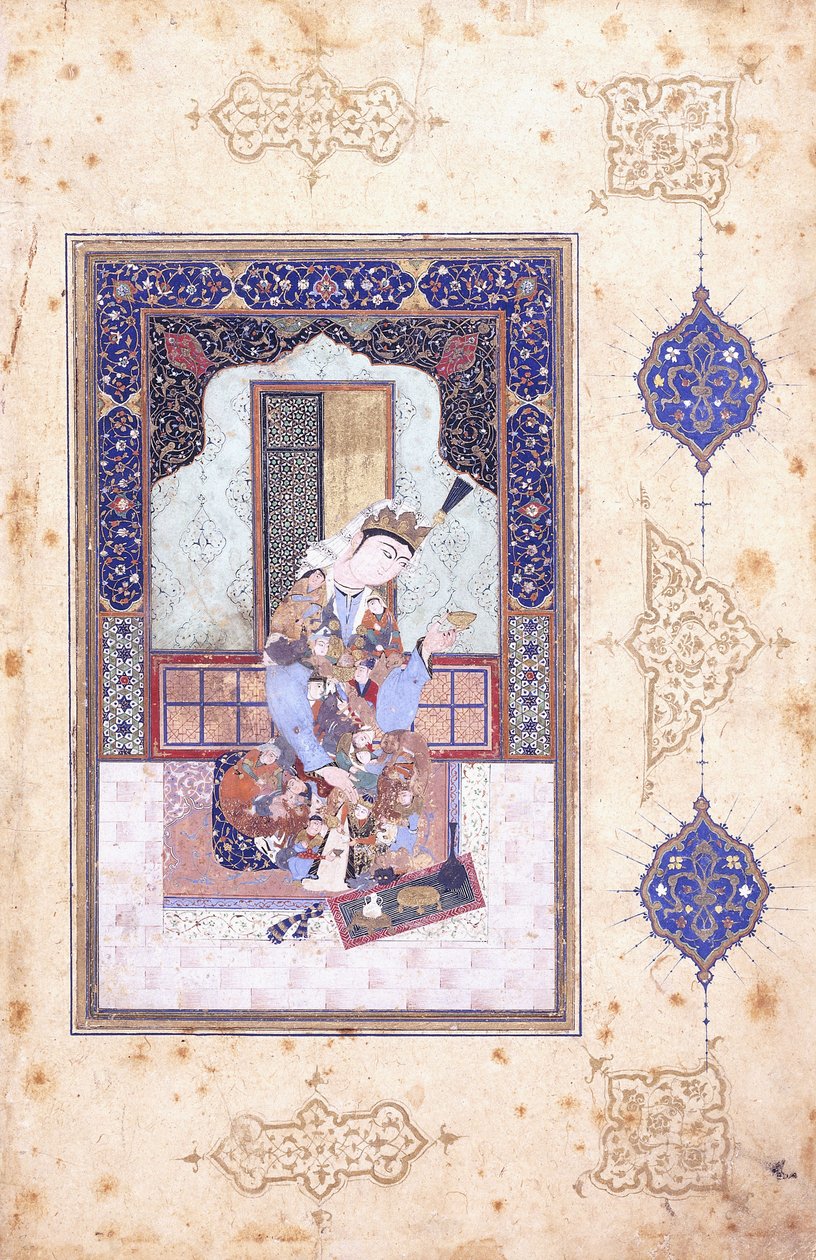 أميرة جالسة ، ج. 1580 بواسطة مدرسة إسلامية