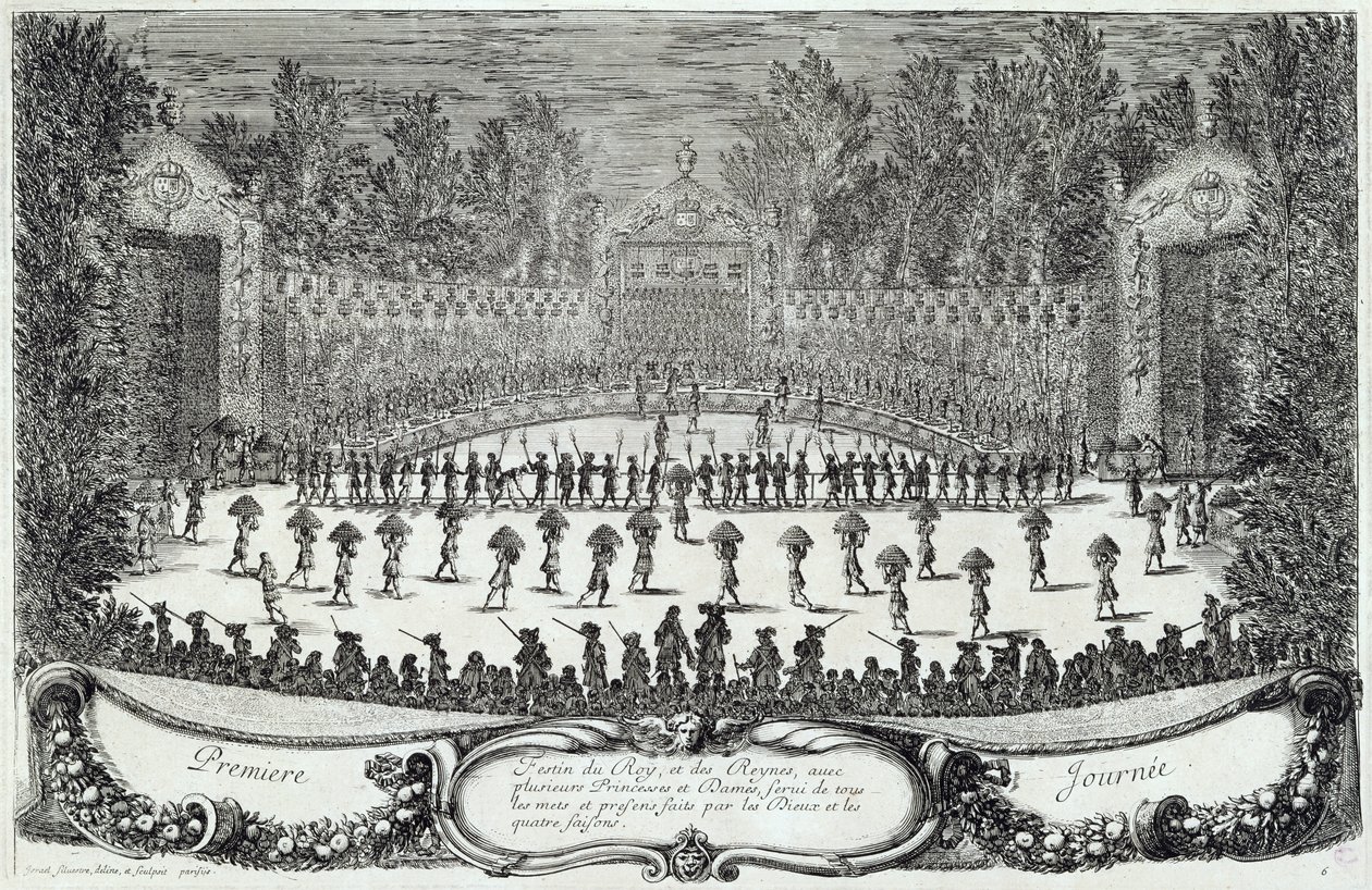 اليوم الأول لمهرجان "Les Plaisirs de l&39;Ile Enchantee" ، 7 مايو 1664 بواسطة إسرائيل سيلفستر الأصغر