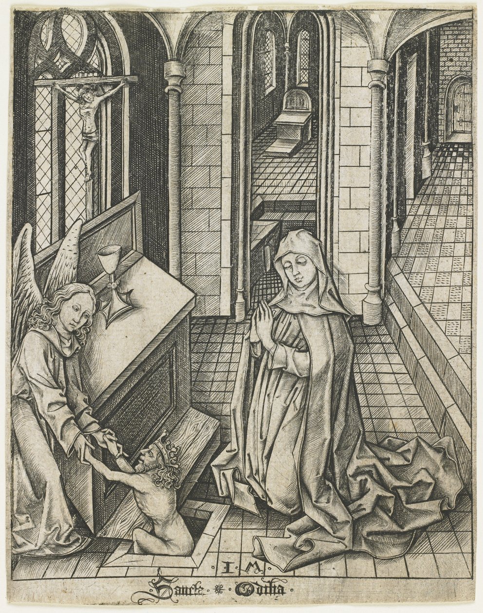 سانت أوتيليا ، ج. 1475-1480 بواسطة إسرايل فان ميكنيم الأصغر