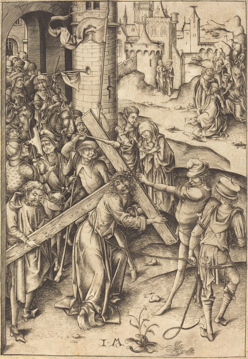 حمل الصليب ، ج. 1480. بواسطة إسرائيل فان مكنيم