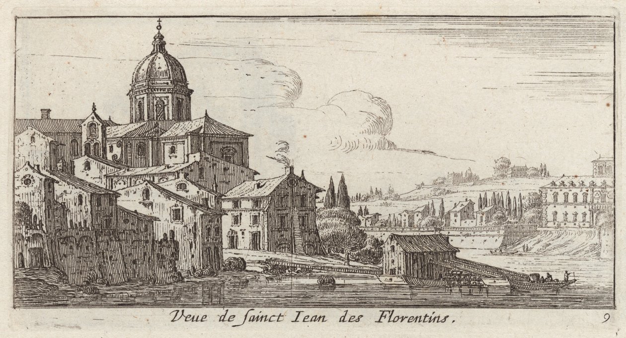 Veue de sainct Jean des Florentins بواسطة إسرائيل سيلفستر