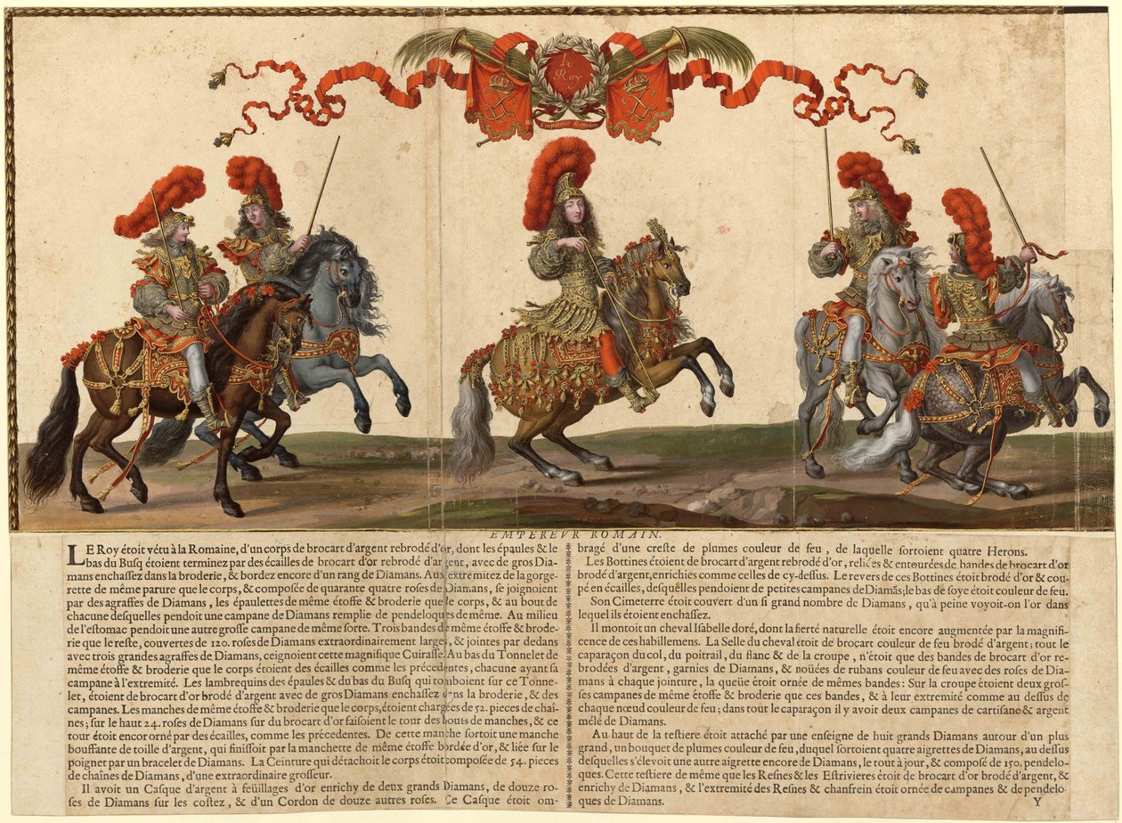 الكافالك الكبير الذي أُعطي في باريس عام 1662 ، 1670. بواسطة إسرائيل سيلفستر الأصغر