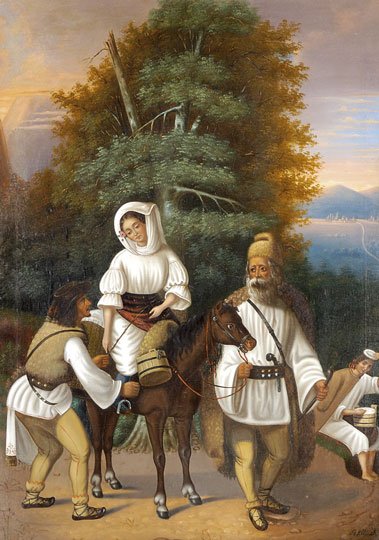 عائلة رومانية تذهب إلى المعرض بواسطة István Szkicsák Klinovszky