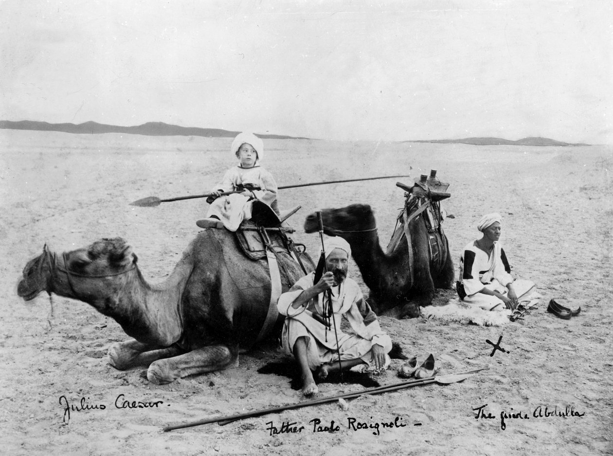 الأب باولو روزينيولي في أفريقيا ، c.1885 بواسطة مصور إيطالي