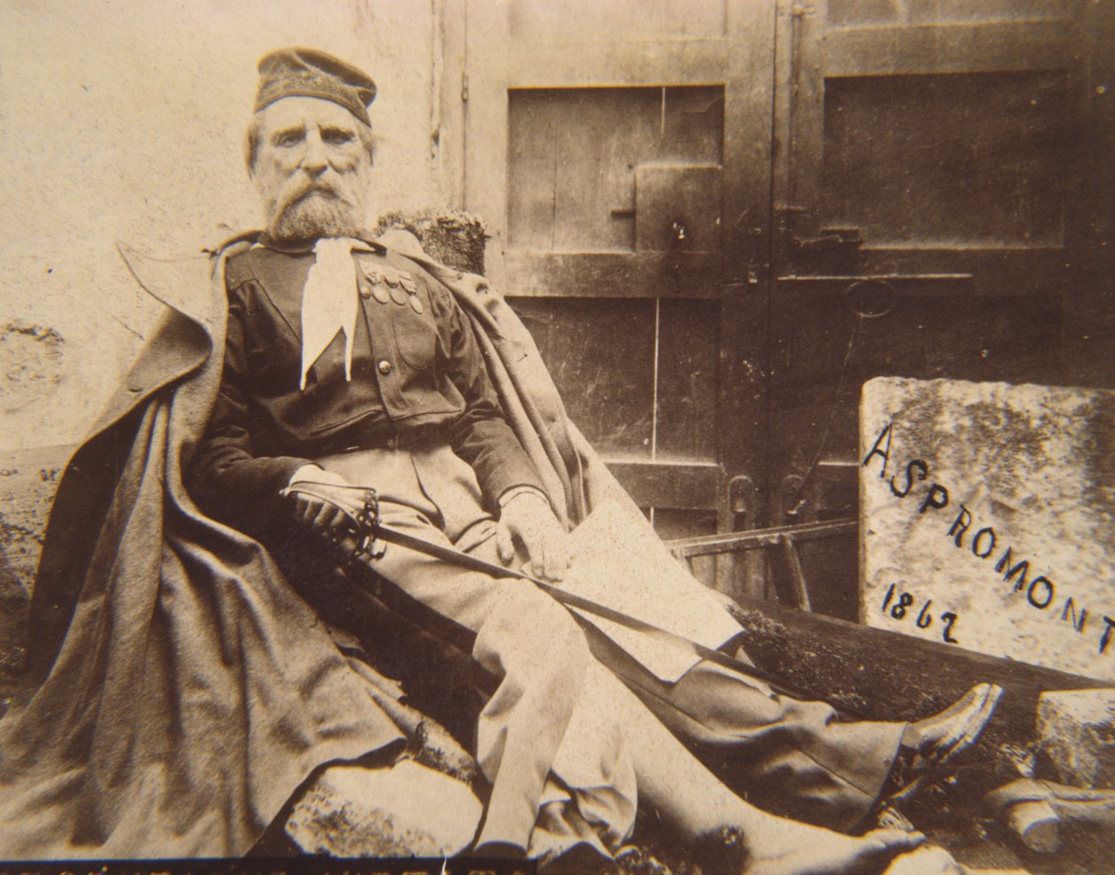 غاريبالدي في أسبرومونتي ، 1862 بواسطة مصور إيطالي