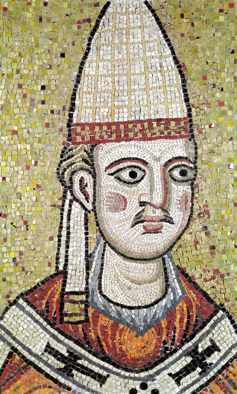 البابا إنوسنت الثالث (1160-1216) (فسيفساء) بواسطة المدرسة الايطالية