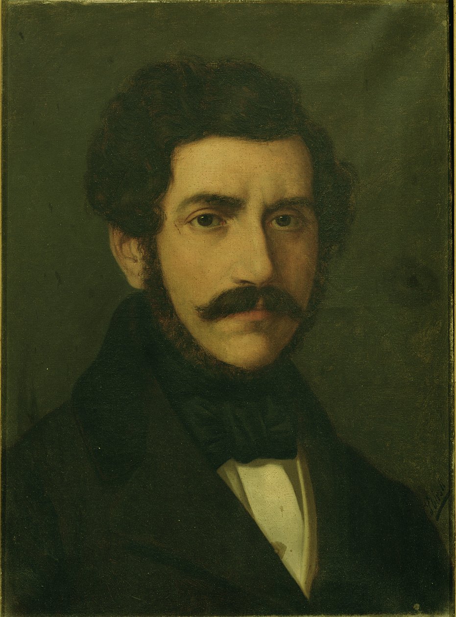 صورة غايتانو دونيزيتي (1797-1848) بواسطة المدرسة الايطالية
