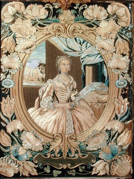 صورة ماريا أماليا من ساكسونيا (1724-1760) (انظر 186987) بواسطة المدرسة الايطالية