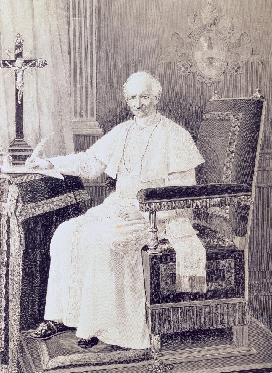 صورة البابا ليو الثالث عشر (1810-1903) بواسطة المدرسة الايطالية
