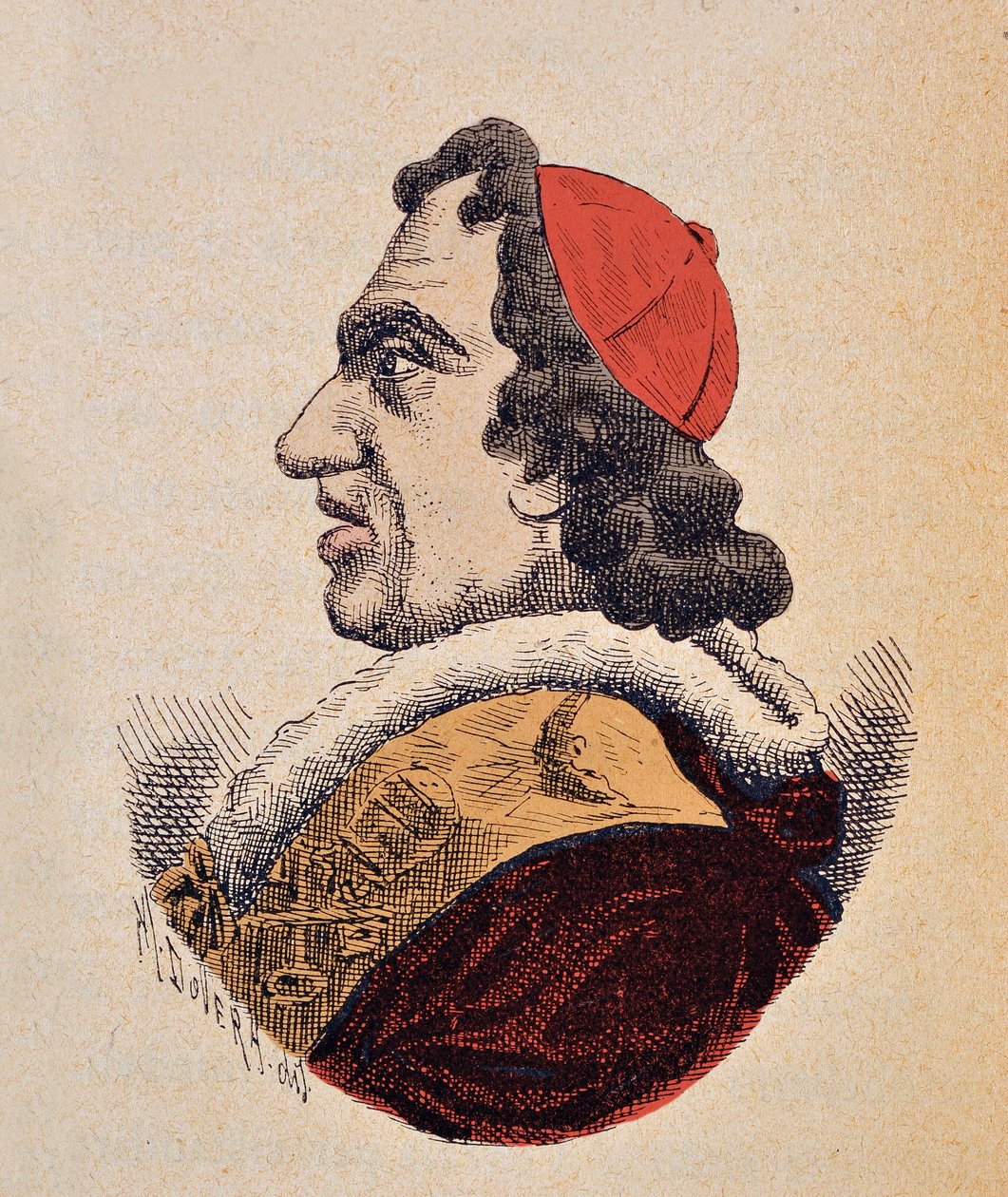 صورة البابا فطيرة السابع (بيوس أو بيو) (1800-1823) ، 1898 (النقش مع تلوين لاحق) بواسطة المدرسة الايطالية