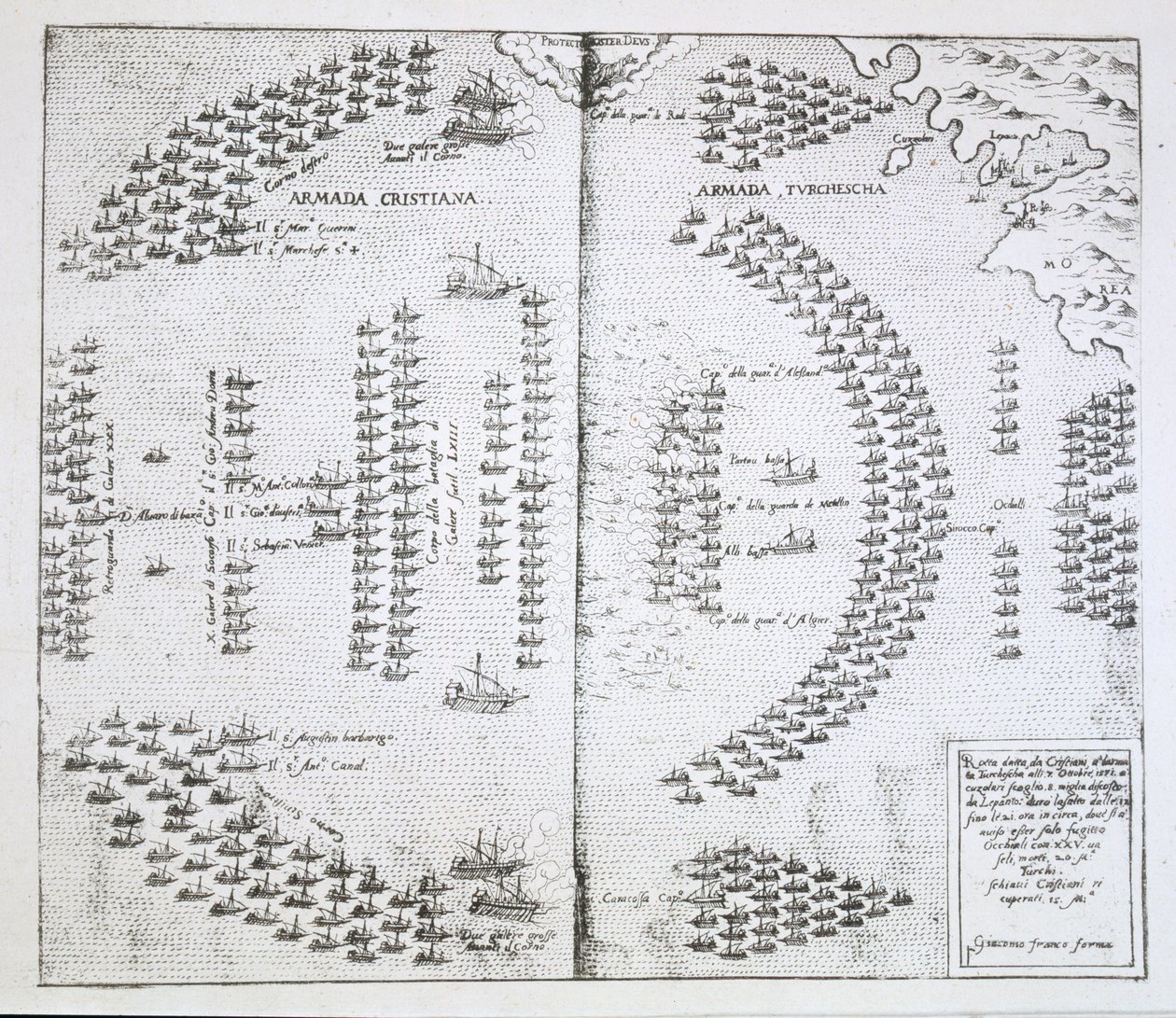 تواجه الأساطيل بعضها البعض ، التوضيح من جياكومو فرانكو Habiti d&39;Huomeni de Donne Venetiane ، 1609 بواسطة المدرسة الايطالية