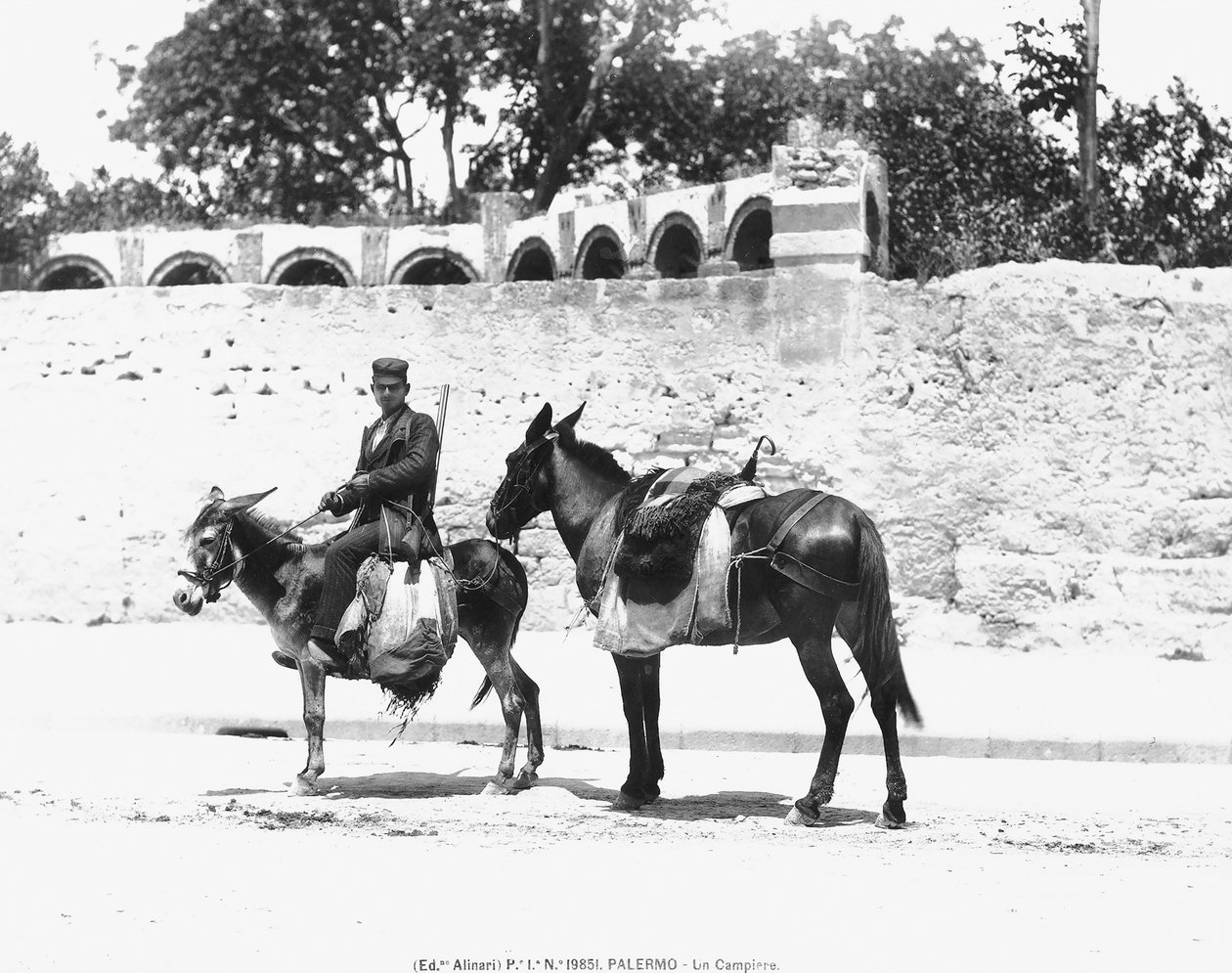 في Campiere ، باليرمو ، c.1920 بواسطة مصور إيطالي