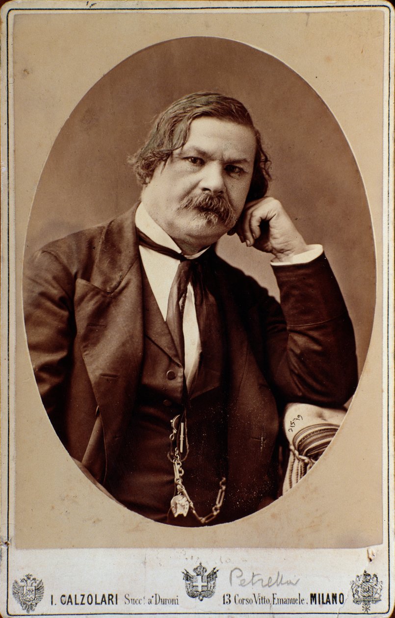 صورة إنريكو (إريكو) بيتريلا (1813-1877) مؤلف الأوبرا الإيطالية بواسطة مصور إيطالي