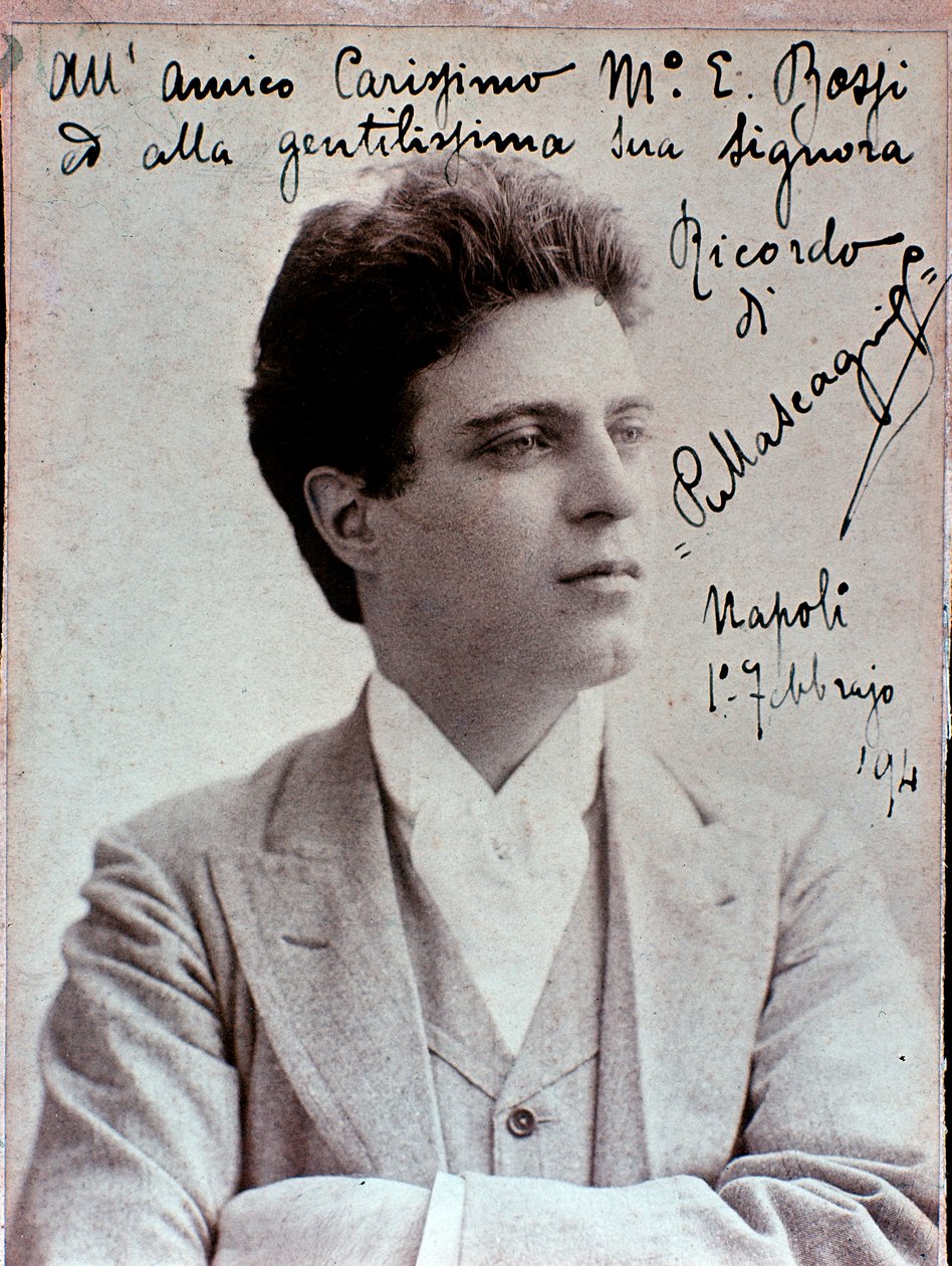 صورة لبيترو ماسكاني (1863-1945) ملحن إيطالي بواسطة مصور إيطالي