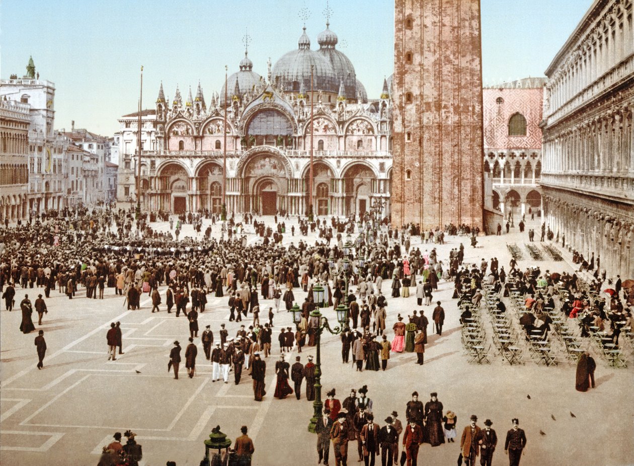 ساحة سانت مارك ، البندقية ، 1890-1900 بواسطة مصور إيطالي