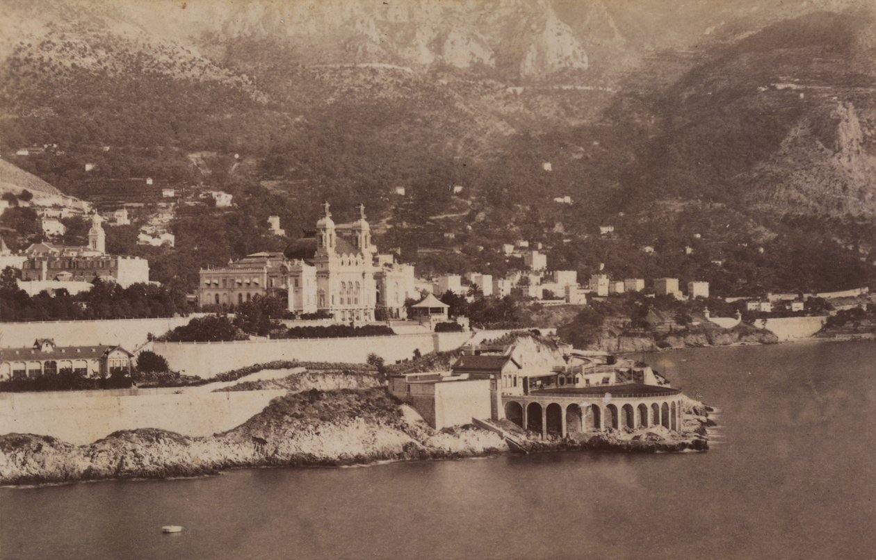 خليج مونتي كارلو ، 07/1887 (b / w photo) بواسطة مصور إيطالي