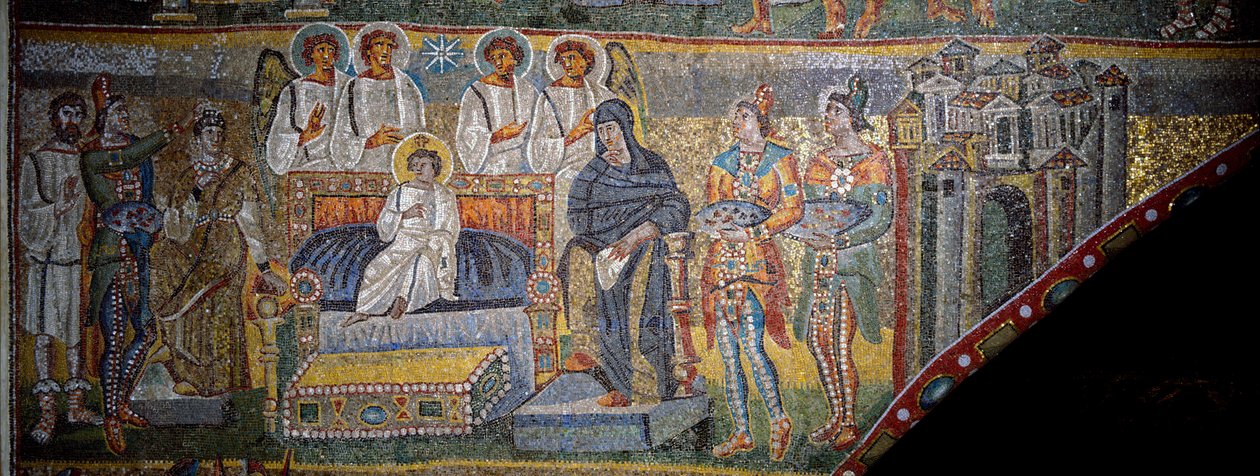 العشق من المجوس (فسيفساء) بواسطة المدرسة الايطالية