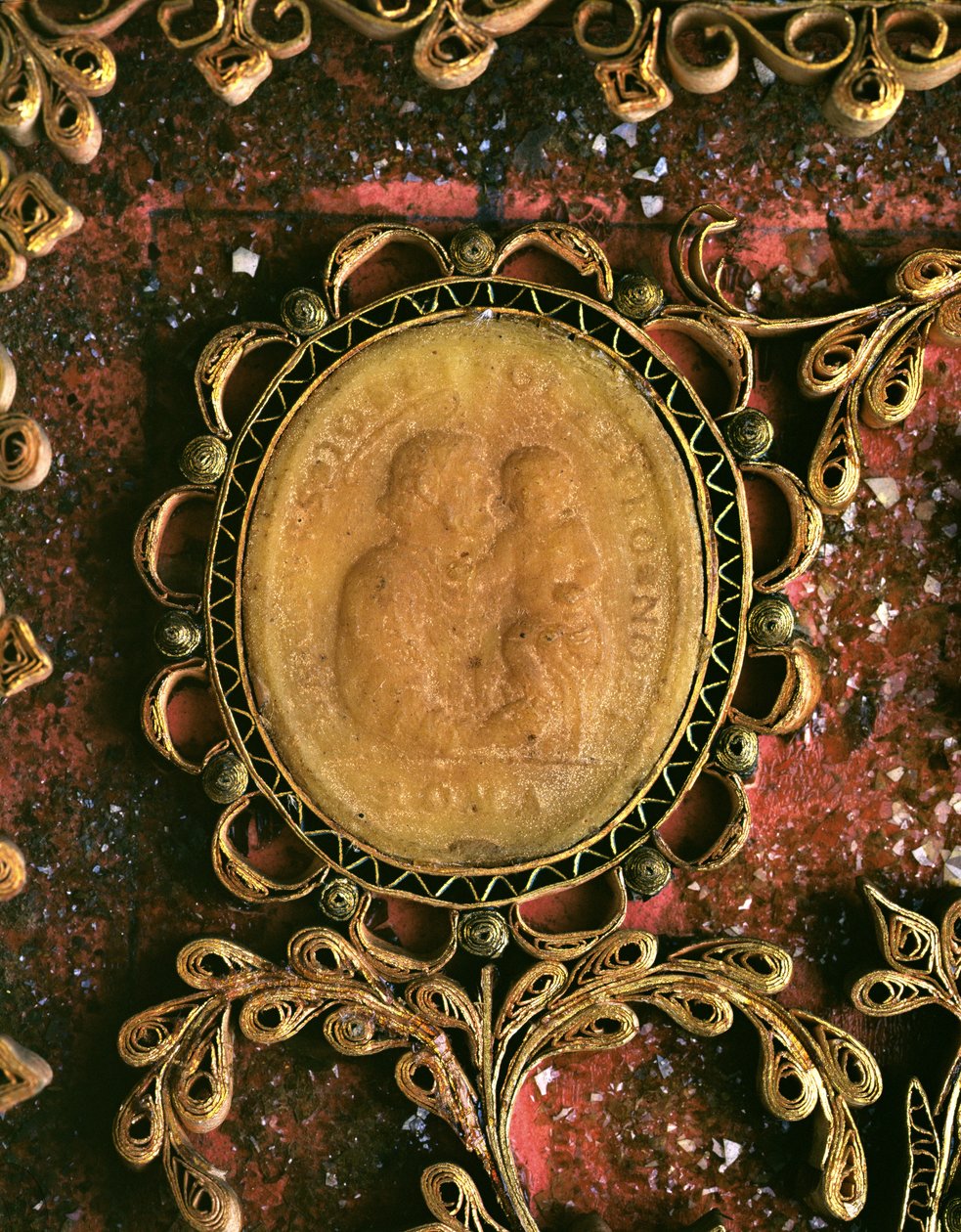 Agnus Dei with St. جوزيف بواسطة المدرسة الايطالية