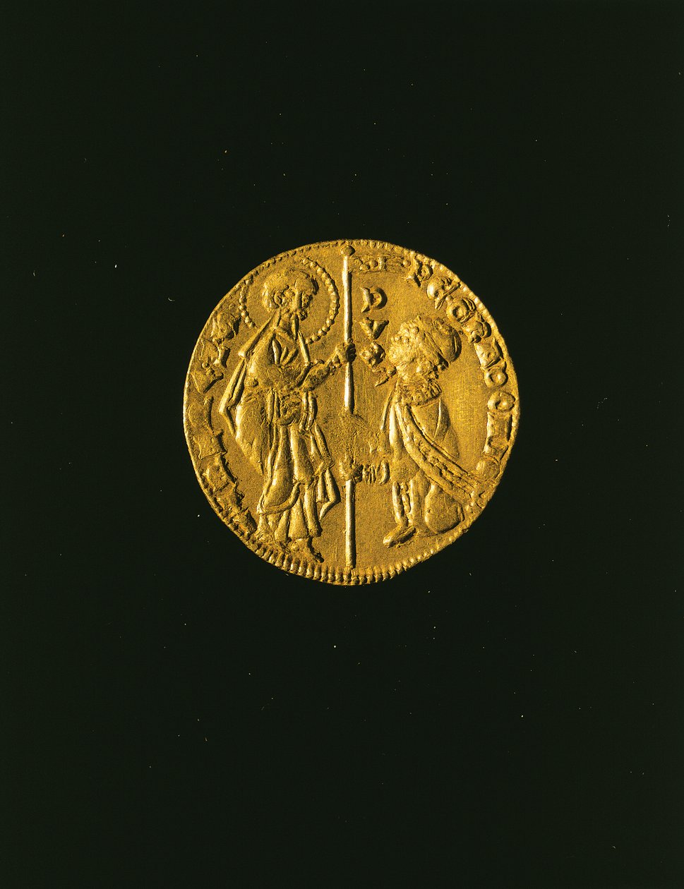 Coin depicting Doge Gradenigo (gold) بواسطة المدرسة الايطالية