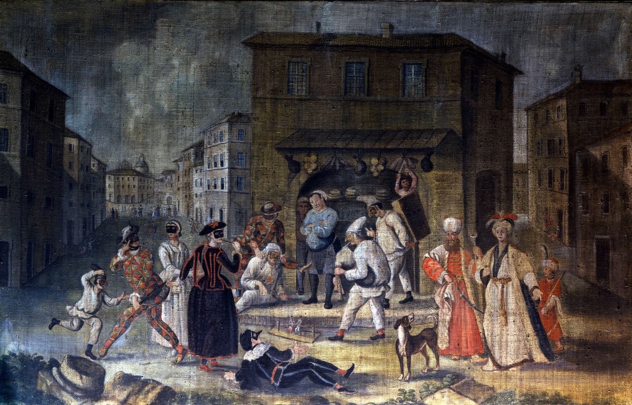 كاريكاتير من Commedia dell