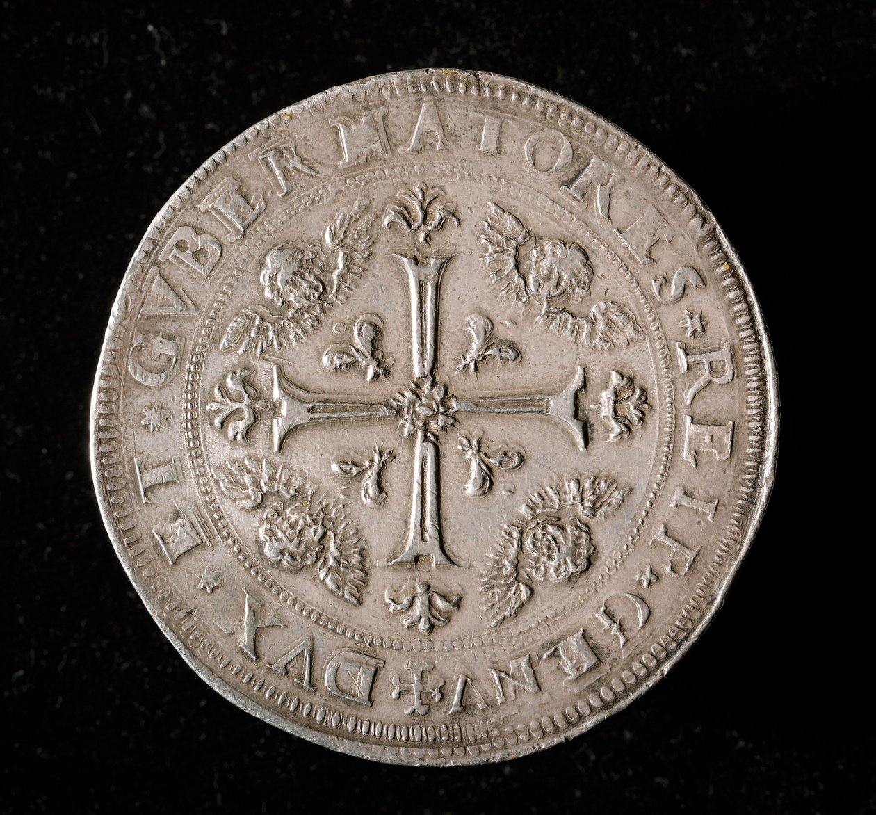 عملة جمهورية الجينات: ستة عملة فضية ecus. ديم. 61.5 ملم 1715. العودة. الجينات Musei di Strada Nuova (inv، M7156) بواسطة المدرسة الايطالية