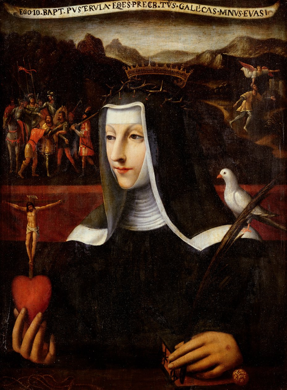 Ex Voto مخصص للقديسة كاترين سيينا (1347-80) (زيت على لوح) بواسطة المدرسة الايطالية