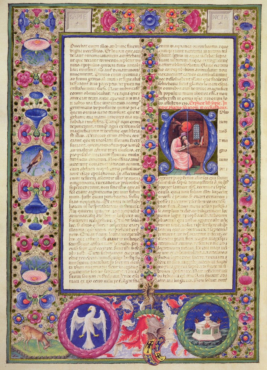 Fol.292v افتتاح مقدمة Ecclesiasticus ، من Borso d