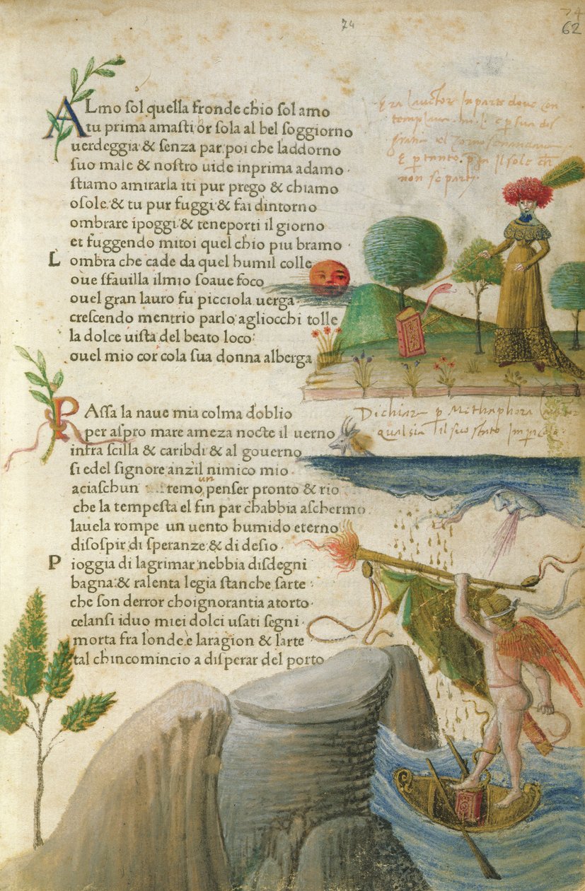 Fol. 62 و ، "ألمو سول ، quel fronde ch