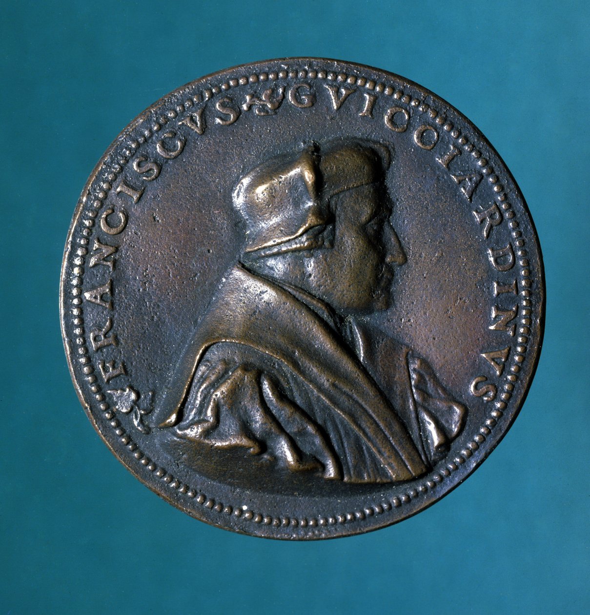 يُعرف Francesco Guicciardini بالفرنسية باسم François Guichardin (1483-1540) ، مؤرخ وسياسي إيطالي. بواسطة المدرسة الايطالية