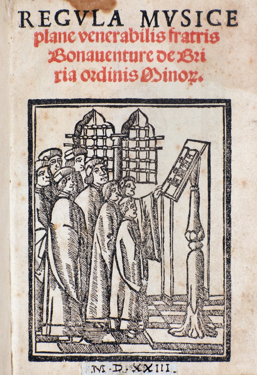 صورة من Regula musica بواسطة Bonaventura da Brescia (c.1452-c.1517) بواسطة المدرسة الايطالية