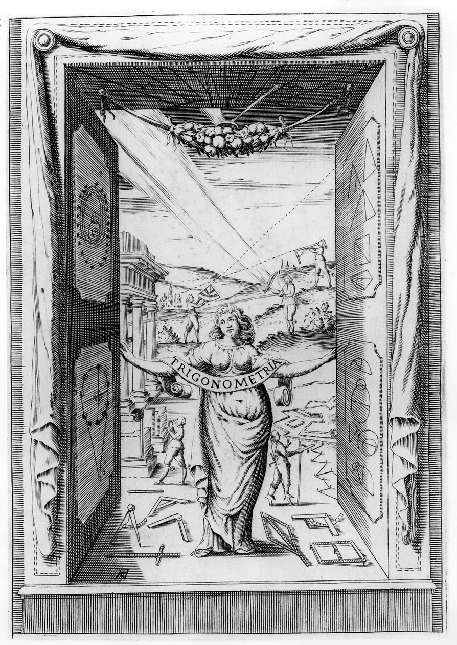 صورة في علم المثلثات من قبل بونافينتورا كافاليري ، 1643 بواسطة المدرسة الايطالية