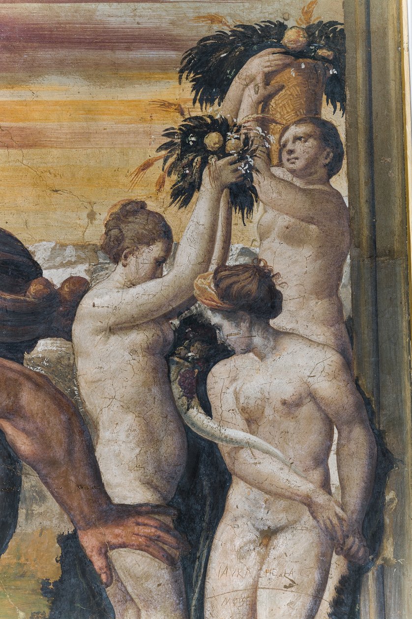 هرقل يذبح Antaeus ، من الغرفة الصفراء بواسطة المدرسة الايطالية
