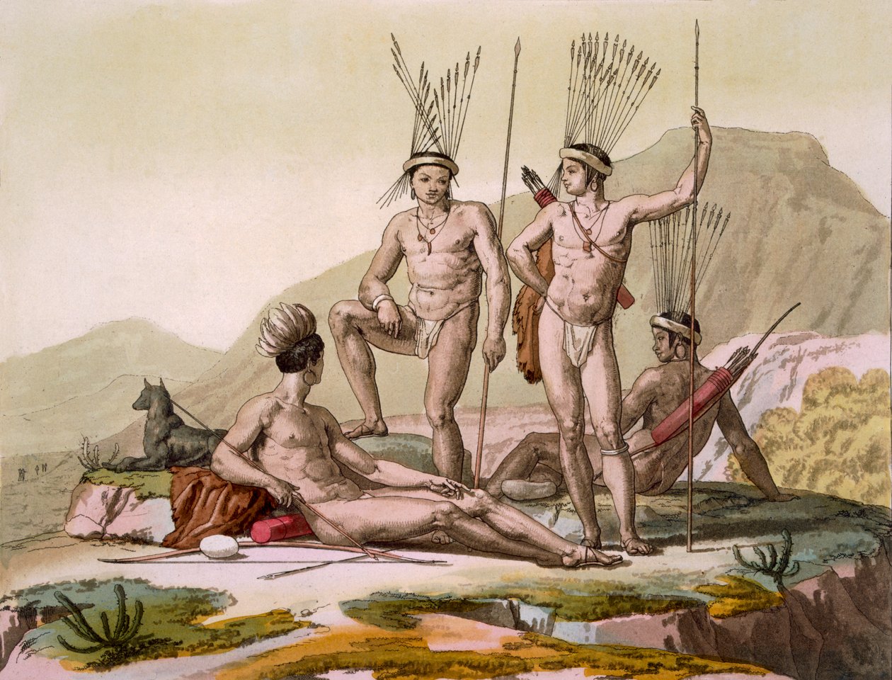 كورا هوتينتوتس ، كيب ، 1820s30s بواسطة المدرسة الايطالية
