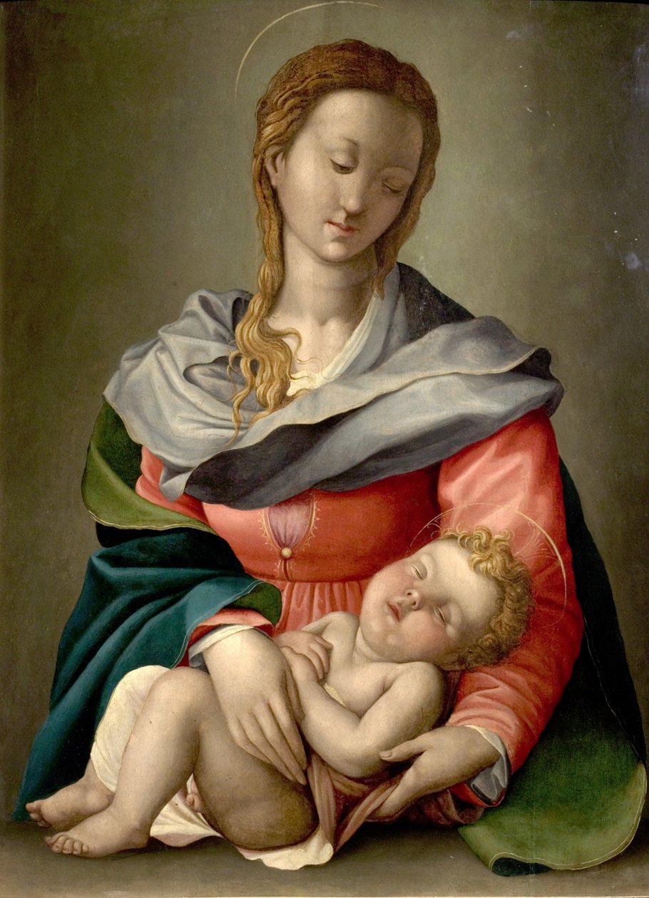 مادونا والطفل ، c.1525-40 بواسطة المدرسة الايطالية