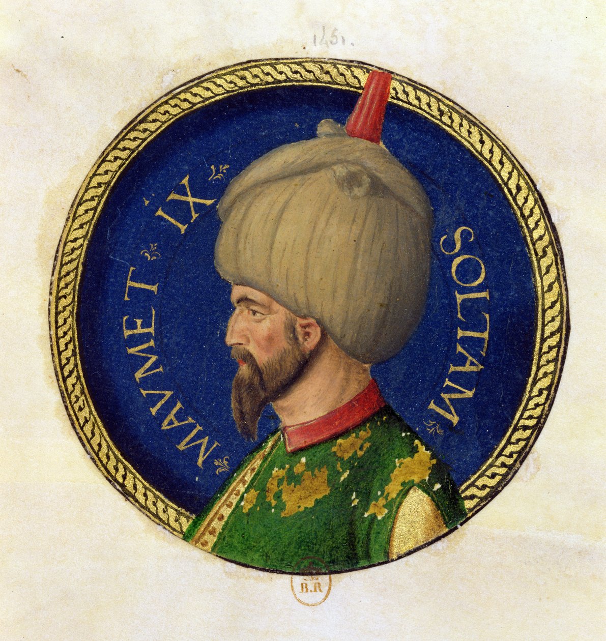 دعا محمد الثاني (1432-81) الفاتح الفاتح بواسطة المدرسة الايطالية