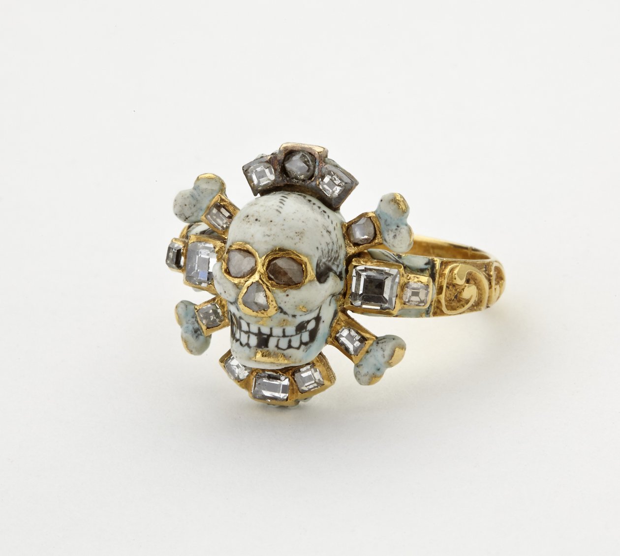 خاتم Memento mori بواسطة المدرسة الايطالية