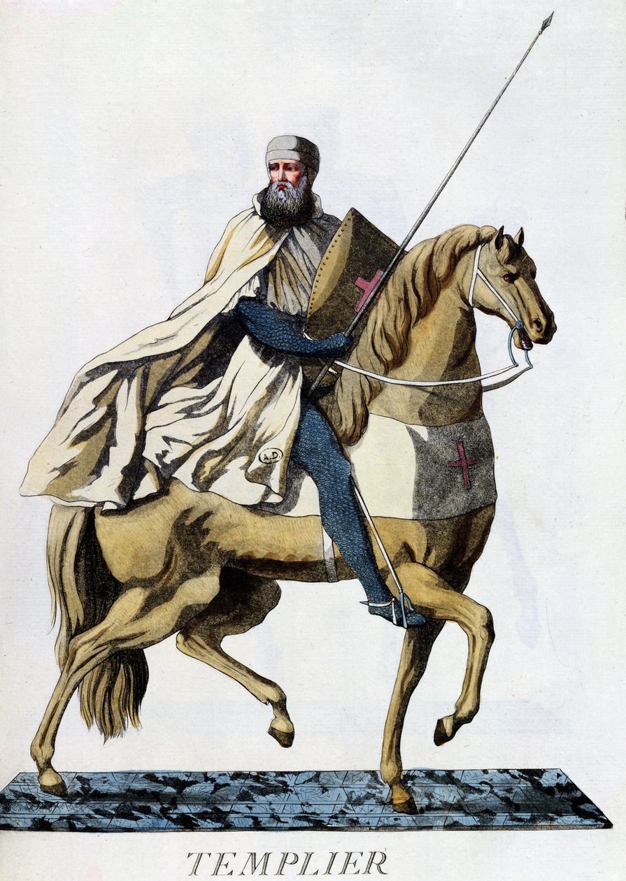 فارس الخيالة تمبلر في معركة ، 1783 بواسطة المدرسة الايطالية