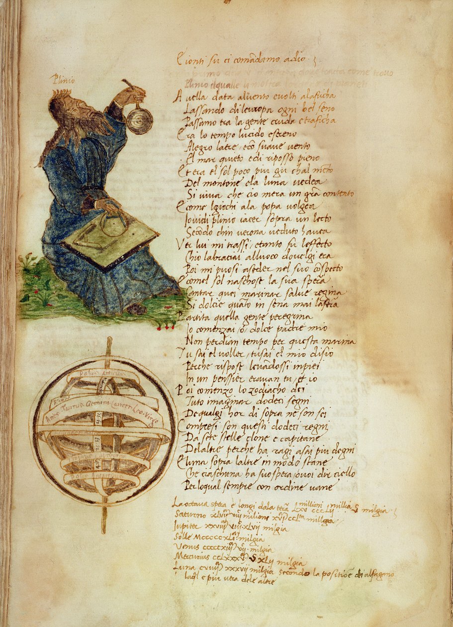 Ms Ital 483 P.4.7 f.155v Pliny the Elder (23-79 AD) من 